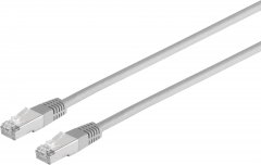 Cat. 5E F/UTP Patchkabel grau, 20,0 m - RJ-45, geschirmt, 1 Gbit/s Großraum-LAN