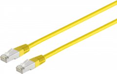 Patchkabel Cat.5E, SF/UTP, gelb, 2 m, RJ-45, Netzwerkverkabelung - 100MHz, Fast Ethernet, RJ45