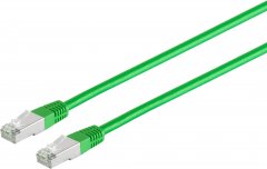 Patchkabel Cat.5E, SF/UTP, grün, 7,5 m, RJ-45, Netzwerkverkabelung - 100MHz, Fast Ethernet, RJ45