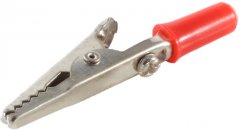 Krokoklemme gro� rot Krokodilklemme Labor Pr�ftechnik - Pr�fklemme gro�, Labor Messtechnik