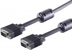 S-VGA-Monitorkabel 2x15pol HDD-St 75Ohm 30m - S-VGA 15-pol HDD-Stecker auf 15-pol HDD-Stecker, 75?