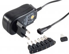 Universal-Netzteil 6 Adapter 3-12V 7,2W regelbar - Universal-Netzteil regelbar, 6 Adapter, 3-12V
