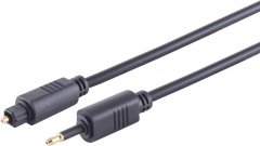 LWL-Kabel Toslink-St./3,5 mm-Opti-St. 4 mm 0,5 m - Toslink auf Mini-Toslink 3,5mm, optisches