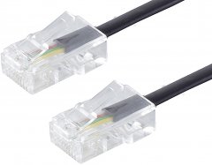 Telefonkabel Western-Stecker 8/4 Western-Stecker 8/4 15 m schwarz - Western 6/4 auf Western 6/4