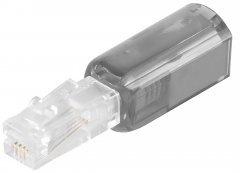Twist-Stop Telefonkabel Entdreher schwarz - Telefon-Entdreher blau, Anti-Tangle, Anti-Drall