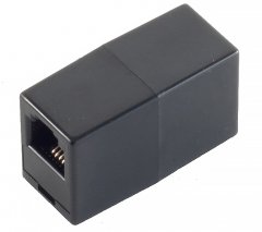 Western-Kupplung 8/8 Verbinder Telefon - Western-Kupplung 6/4, RJ11 Verbinder, Telefon Kupplung