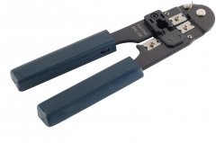 Modular-Crimpzange f�r 6-polige Western-Stecker, Metall, Profi-Crimpwerkzeug - Modular-Crimpzange