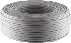 Telefonkabel 2×2×0,6mm² mm², J-Y(ST)Y, rund, grau, 100 m - J-Y(ST)Y Telefonkabel rund, 2x2x0,6mm²