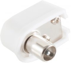 Koaxial-Winkelkupplung, Schraubanschlu� - IEC Koaxial-Winkelkupplung, Schraubanschluss, TV/Radio