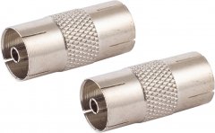 Koaxial-�bergangsst�ck, Stecker auf Stecker - IEC Koaxial-�bergangsst�ck, Stecker auf Stecker, 75