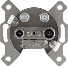 Antennendose, BK+2 SAT, Stich R�ck, 1dB, 4-fach - Antennendose BK+2 SAT, Stich/R�cklauf, 4-Fach