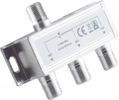 F-Serie, Stammverteiler, 3-fach, 5-1000 MHz, 85 dB - SAT F-Stammverteiler 3-fach, 5-1000MHz, 85dB