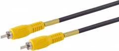 Cinchstecker auf Cinchstecker, vergoldet, 15m - Cinch-Stecker auf Cinch-Stecker, 1xVideo 1xAudio