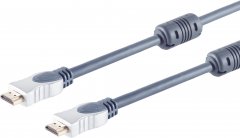 Home-Cinema HDMI Kabel, 4K, 3D, UHD, 5m, Ferrit - HDMI-A Stecker auf HDMI-A Stecker, 4K (60Hz)