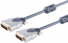 Home-Cinema DVI 24+1 Kabel, 3m, Ferrit - DVI-D (24+1) Stecker auf DVI-D (24+1) Stecker, Dual-Link