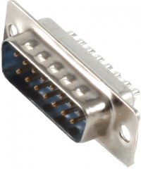 L�tstecker, D-Sub, 15-pol, vergoldet - D-Sub Geh�useschale, 15-polig, Kunststoff, l�tbar, VGA DB15