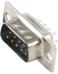 L�tstecker, D-Sub, 9-pol, vergoldet - D-Sub Geh�use, 9-pol, metallisiert, Kunststoff - D-Sub DB9, 9-