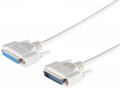 SUB-D Verl�ngerungskabel 25pol Stecker/Buchse, 5 m - SUB-D 25pol DB25 Verl�ngerungskabel, RS232