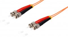 Duplex Patchkabel ST/ST, OM2, 50/125µm, orange, 5,0 m - Multimode 50/125µm, LSZH, LWL Glasfaser