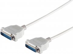 SUB-D Anschlusskabel,2x25-pol. Sub D-Stecker 7,0m - SUB-D 25-pol Stecker auf 25-pol Stecker, RS-232,