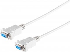 Null-Modem-Kabel 2x9-pol. Sub-D-Buchse 1,8m - Null-Modem, 9-pol Sub-D Buchse auf 9-pol Sub-D Buchse,
