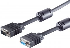 Monitorverl�ngerung 15pol HDD Stecker/Buchse, 75?, Ferrit, 1,8 m - Monitorverl�ngerung 15pol HDD