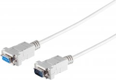 SUB-D Verl�ngerungskabel 9pol Stecker/Buchse, 5 m - SUB-D 9pol RS232, DB9 Verl�ngerungskabel