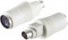PS 2 Adapter 6pol Mini DIN-St. / 5pol DIN-Buchse - PS/2 Adapter 6-pol Mini DIN-Stecker auf 5-pol