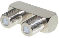 F-Quick-Stecker auf F-Buchse - SAT Quick-Adapter, F-Quick-Stecker auf F-Buchse, DVB-S Koaxialkabel