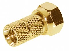 F-Stecker, 6,0mm, VE 10 St�ck - SAT F-Stecker, Schraubmontage, 6,0mm Kabel, DVB-S Koaxialkabel