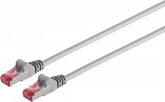 Patchkabel Cat.6A, S/FTP, PIMF, LSZH, grau, 3,0 m, RJ-45 - Cat.6 Patchkabel slim, U/UTP, 250MHz