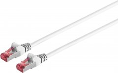 Patchkabel Cat.6A, S/FTP, PIMF, LSZH, weiß, 3,0 m, RJ-45 - Cat.6 Patchkabel slim, U/UTP, 250MHz