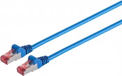 Patchkabel Cat.6A, S/FTP, PIMF, LSZH, blau, 30,0 m, RJ-45 - 500MHz, 10-Gbit/s, S/FTP PIMF, LSZH, RJ-