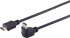 HDMI Kabel, 4K, verg, gewinkelt, schwarz, 5m - HDMI-A Stecker auf HDMI-A Stecker, 4K (60Hz), HDCP