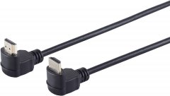 HDMI Kabel, 4K, verg, 2x gewinkelt, schwarz, 1,5m - HDMI-A Stecker auf HDMI-A Stecker, 4K \(60Hz\)