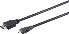HDMI (A) St. - HDMI (D) St. micro verg. UHD 1,5m - HDMI-A Stecker auf HDMI-A Stecker, 4K (60Hz)