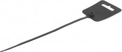 Kabelbinder 4,8x250mm Beschriftungsfeld sw VE100 - Kabelbinder Beschriftungsfeld, 4,8x250mm, Nylon,