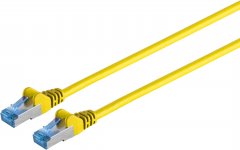 Patchkabel Cat.6A, S/FTP, PIMF, gelb, 3,0 m, RJ-45, 10-Gbit/s - Cat.6 Patchkabel slim, U/UTP, 250MHz