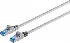 Patchkabel Cat.6A, S/FTP, PIMF, grau, 5,0 m, RJ-45, 10-Gbit/s - Cat.6 Patchkabel slim, U/UTP