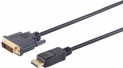 DisplayPort 1.2 Adapterkabel auf DVI-D, 1080p, 2 m - DisplayPort 1.2, 19-pol, HBR2, 4K 60Hz, 21,6