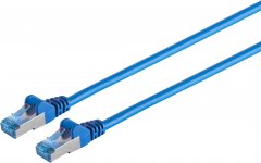 Patchkabel Cat.6A, S/FTP, PIMF, blau, 20,0 m, RJ-45, 10-Gbit/s - 500MHz, 10-Gbit/s, S/FTP PIMF