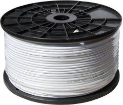 SAT-Koaxialkabel 1,0 / 4,6, 3-fach.geschirmt, 128x0,12mm ALU-Geflecht, 2x doppelt kaschierte ALU