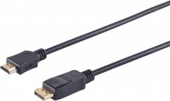 DisplayPort 1.2 Adapterkabel, HDMI-A, 4K, 3m - DisplayPort Stecker auf HDMI-A Buchse, 4K (60Hz)