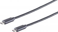USB-C Verbindungskabel, 3.1 Gen 2, schwarz, 1,5m - USB-C Stecker auf USB-C Stecker, 3.1 Gen 2, 10