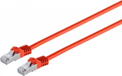 Cat.7 Patchkabel, PIMF/S-FTP, rot, 1,5 m, RJ-45, 10-Gbit/s-Netzwerk - 600MHz, 10-Gbit/s, S/FTP PIMF,