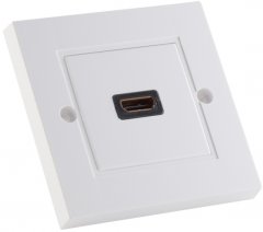 HDMI Wanddose 1-fach, 4K - HDMI Wanddose 1-fach, 4K UHD, Unterputz, Heimkino TV Einbaudose