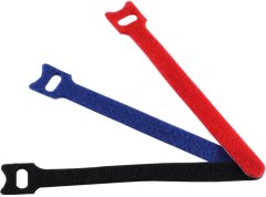 Klettkabelbinder kurz farbig 12 St�ck Nylon Polyester 1,26 cm � 14,5 cm - Klettstreifen, Nylon