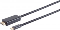 USB-C Adapterkabel, HDMI-A, 4K60Hz, 1m - USB-C Stecker auf HDMI-A Buchse, 4K (60Hz), HDCP 2.2
