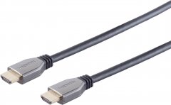 Ultra HDMI Kabel, 10K, Metall, schwarz, 1,5m - AWG 30, PVC (soft PVC), 10K (120Hz), 10K (30Hz)