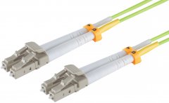 LWL Patchkabel LC/LC 50/125�, OM5 lindgr�n, 20m - Duplex, LSZH, Ultra Physical Contact (UPC)